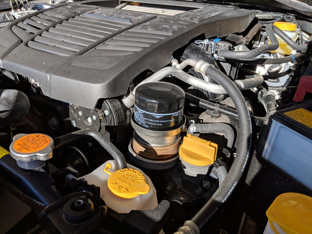 Top mount oil filter = godsend