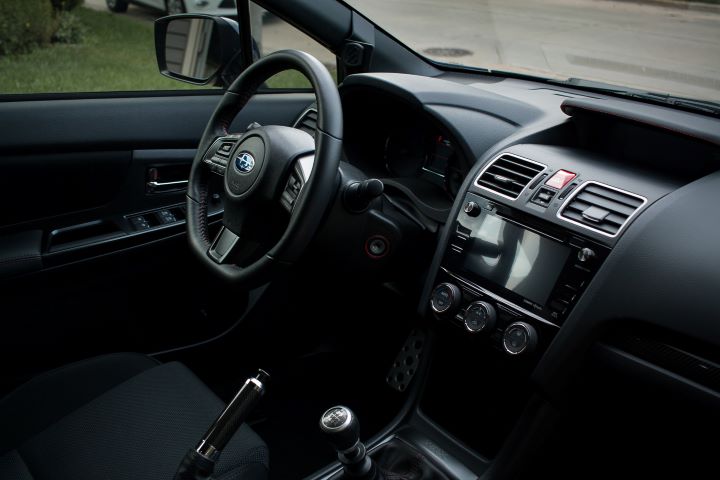 Interior of the WRX before any carbon