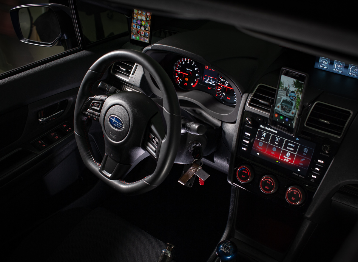 The WRX interior with professional lighting