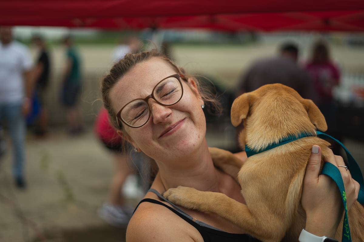 She really likes dogs