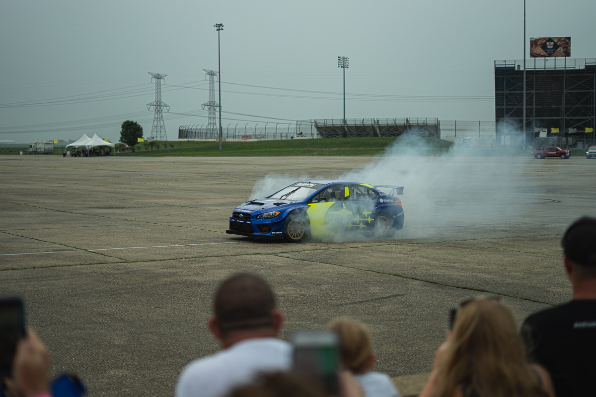 Sandell taking fans for ride-alongs!