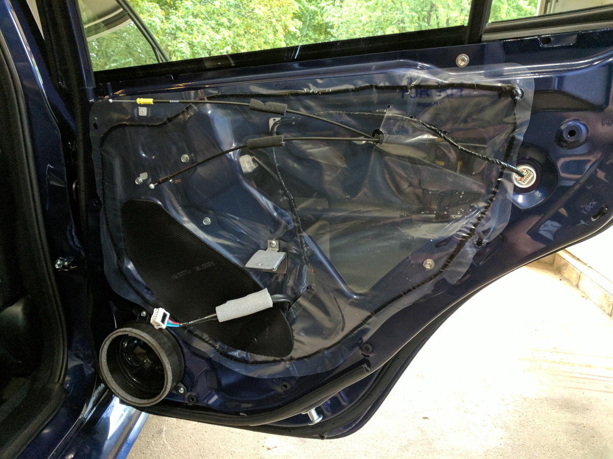 Rear passenger door