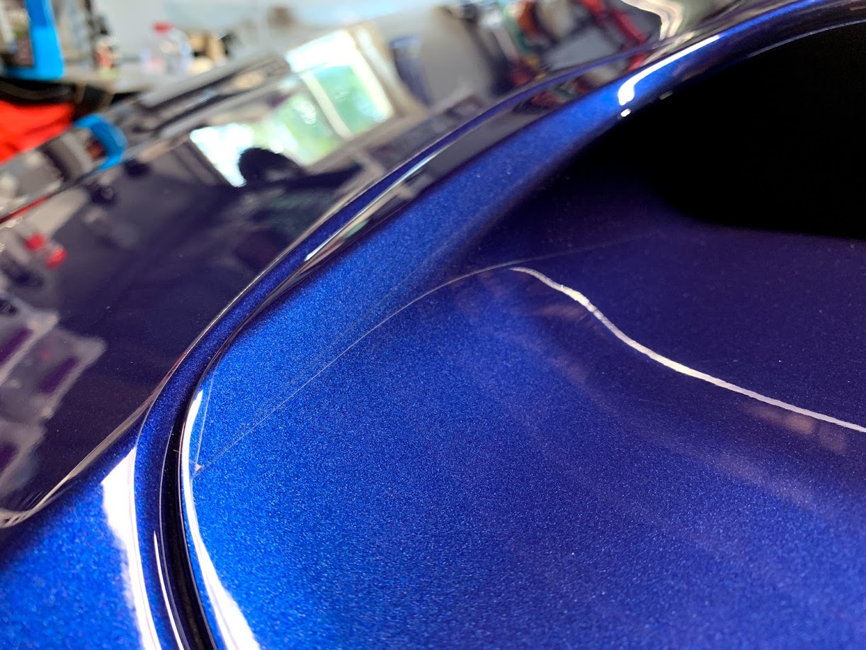 WRX hood protected by XPEL